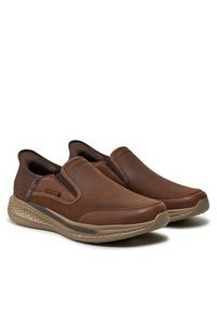 skechers - Skechers Półbuty Slade 205237 Brązowy. Kolor: brązowy. Materiał: skóra #3