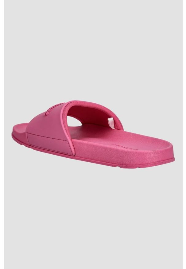 Juicy Couture - JUICY COUTURE Różowe klapki damskie Embossed Slider, Rozmiar 37. Okazja: na co dzień. Kolor: różowy. Sezon: lato. Styl: casual
