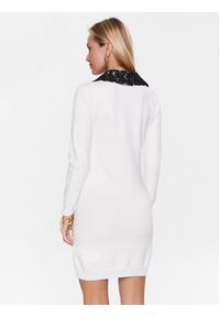 Ermanno Firenze Sukienka dzianinowa Q013E53 Biały Regular Fit. Kolor: biały. Materiał: syntetyk #4
