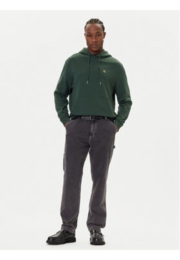 Calvin Klein Jeans Bluza LV04RC297G Zielony Regular Fit. Kolor: zielony. Materiał: bawełna