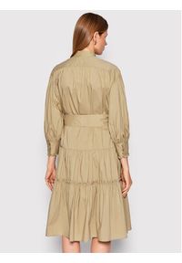 Lauren Ralph Lauren Sukienka koszulowa 250872145001 Beżowy Regular Fit. Kolor: beżowy. Materiał: bawełna. Typ sukienki: koszulowe #3