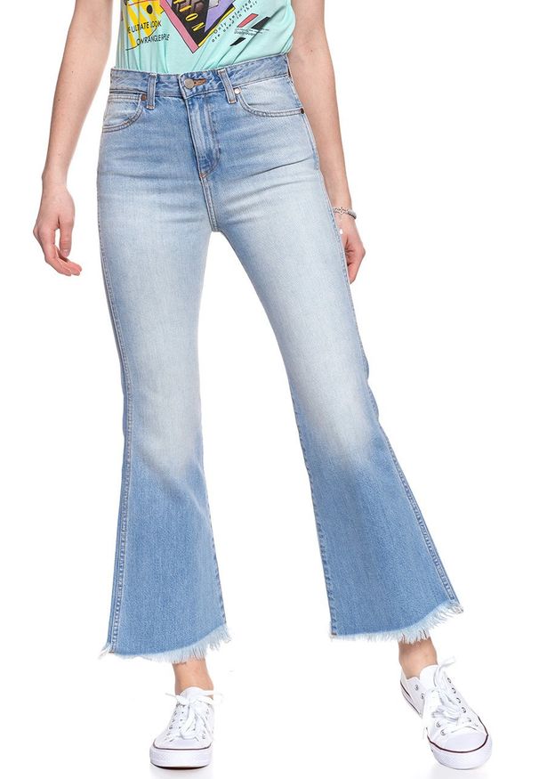 Wrangler - WRANGLER RETRO CROP FLARE FIJI W242FH127 112127921. Stan: podwyższony. Styl: retro