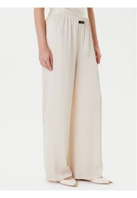Eleh Spodnie palazzo ESS250049 Écru Regular Fit. Materiał: syntetyk