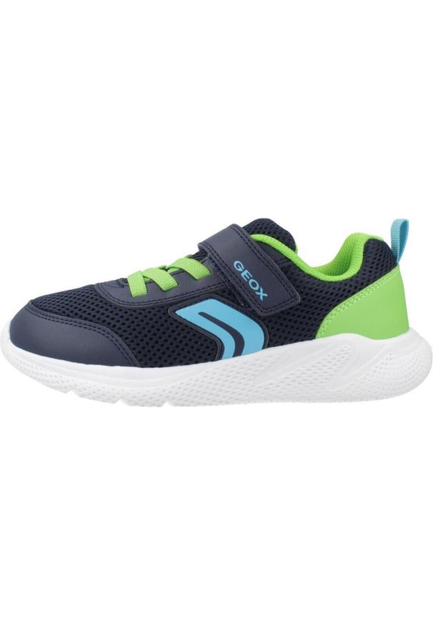 Geox - Buty GEOX J SPRINTYE B. Niebieski. Kolor: niebieski. Materiał: tkanina. Sport: turystyka piesza