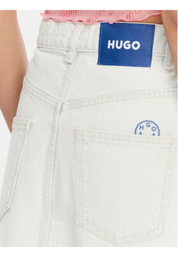 Hugo - HUGO Spódnica jeansowa Galita 50534746 Niebieski Regular Fit. Kolor: niebieski. Materiał: bawełna