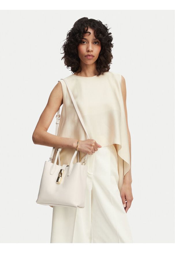 Furla Torebka Goccia S WB01949 ARE000 KH PNN00 Biały. Kolor: biały. Materiał: skórzane