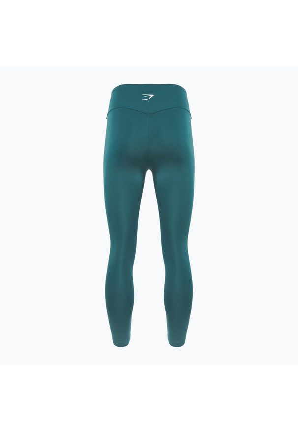GYMSHARK - Legginsy treningowe damskie Gymshark Training 7/8. Kolor: zielony. Sport: fitness