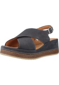 Clarks - Sandały CLARKS KASSANDA STEP Niebieski. Kolor: niebieski. Materiał: skóra. Sezon: lato