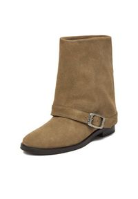 G-Star RAW - G-Star Raw Botki EO-UMIT-LT24198D-601 Beżowy. Kolor: beżowy. Materiał: zamsz, skóra #8