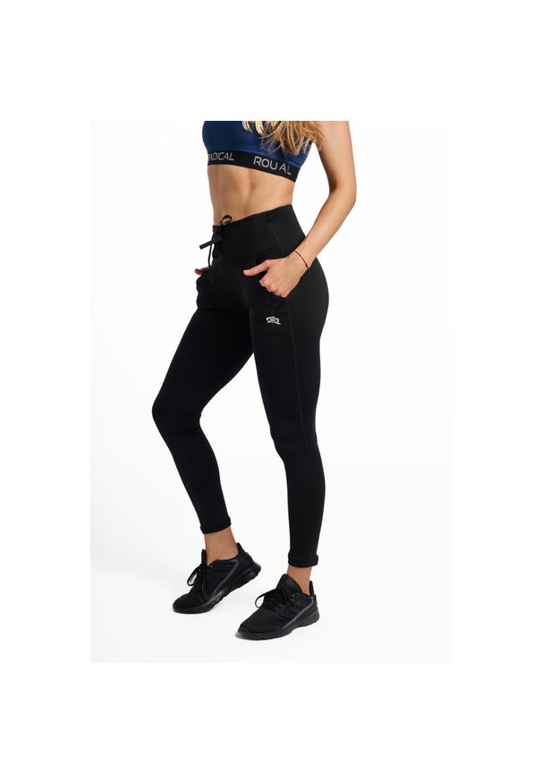 ROUGH RADICAL - Legginsy fitness damskie Rough Radical Pocket. Kolor: czarny. Sport: fitness