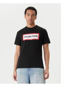 Hunter T-Shirt Halton HARM0019252 Czarny Regular Fit. Kolor: czarny. Materiał: bawełna #1