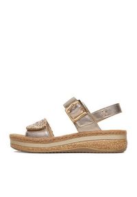 Rieker Sandały CEO-V0951-90 Złoty. Kolor: złoty. Materiał: syntetyk, skóra #3