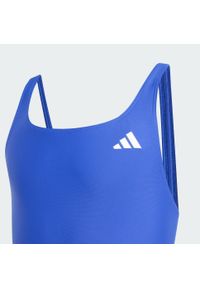 Adidas - Kostium do pływania V-back Swimsuit Kids. Kolor: niebieski