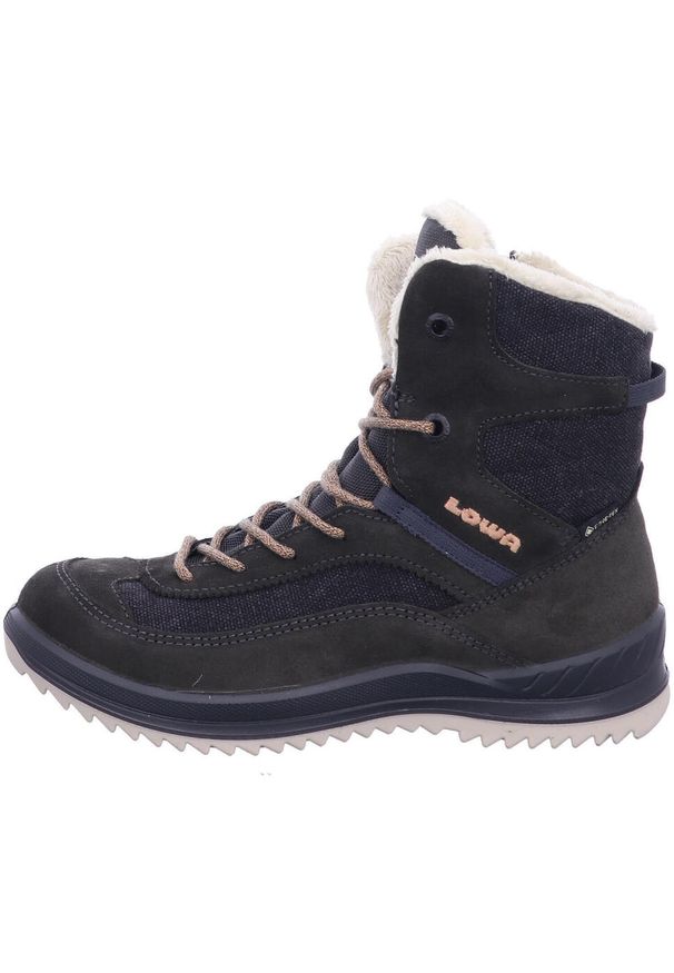 Buty trekkingowe damskie Lowa Ella Gtx. Wysokość cholewki: za kostkę. Zapięcie: sznurówki. Kolor: wielokolorowy. Materiał: zamsz, materiał, syntetyk, tkanina. Szerokość cholewki: normalna