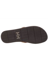 Japonki Helly Hansen Seasand 2 Leather Sandals M 11955-725 brązowe. Kolor: brązowy. Materiał: skóra, guma