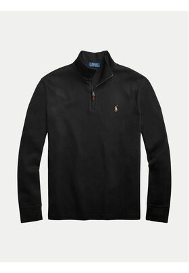 Polo Ralph Lauren Bluza Lsl 710671929001 Czarny Regular Fit. Typ kołnierza: polo. Kolor: czarny. Materiał: bawełna