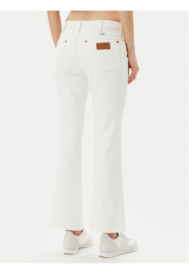 Wrangler Jeansy 112362665 Biały Bootcut Fit. Kolor: biały