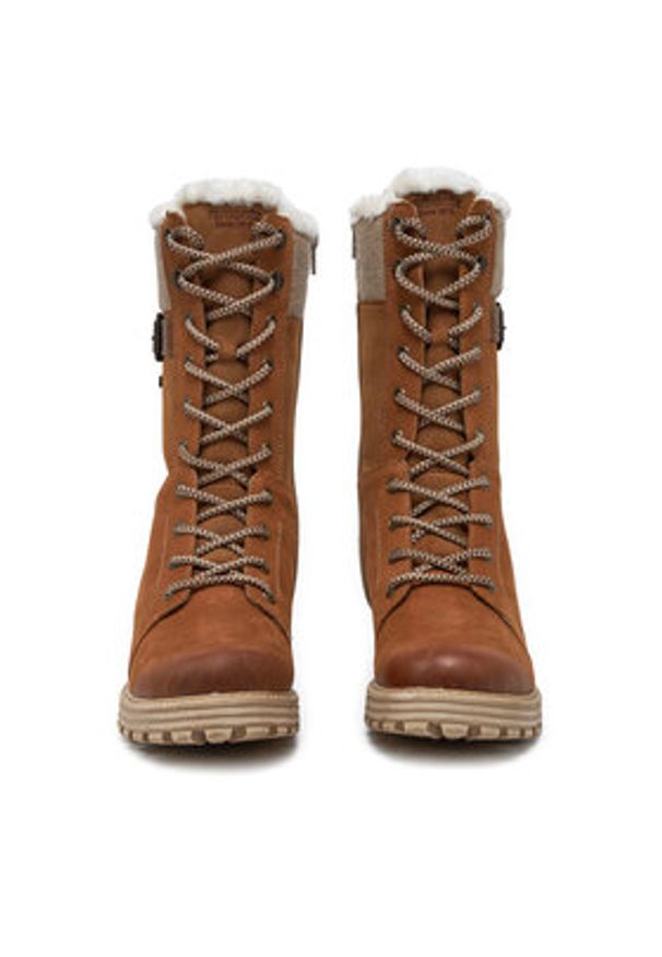 Remonte Trapery D0W72-22 Brązowy. Kolor: brązowy. Materiał: nubuk, skóra