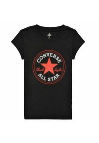 Koszulka z krótkim rękawem dla dzieci Converse Timeless Czarny. Kolor: wielokolorowy, biały, czarny. Długość rękawa: krótki rękaw. Długość: krótkie. Sport: skateboard #1