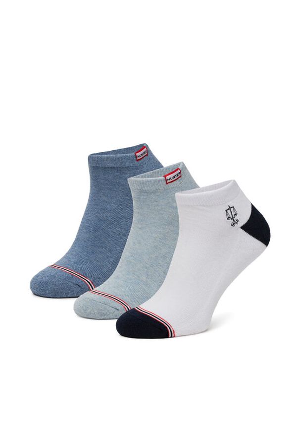 Hunter Skarpety AS_HUNTER_01S_SS25 (3-PACK) Niebieski. Kolor: niebieski. Materiał: materiał, bawełna