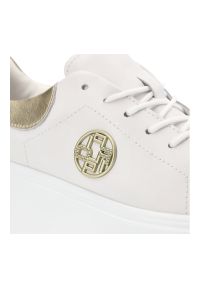 Białe Sneakersy Filippo Modne Obuwie Damskie. Kolor: biały. Materiał: skóra #4