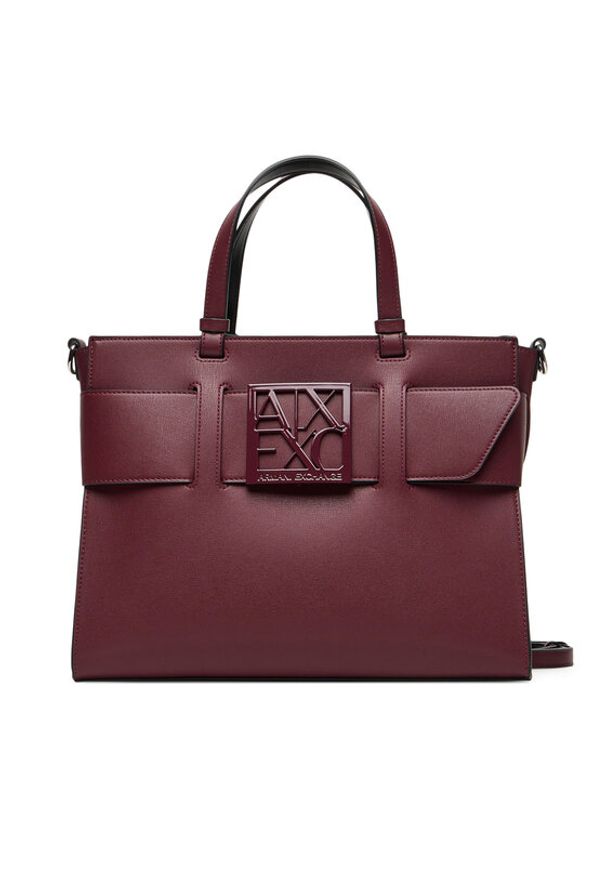Armani Exchange Torebka 942689 0A874 UA343 Bordowy. Kolor: czerwony. Materiał: skórzane