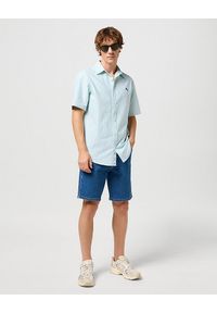 Wrangler - WRANGLER FRONTIER SHORT MĘSKIE SZORTY KRÓTKIE SPODENKI JEANSOWE ROCK BED 112350819 W16W017982. Materiał: jeans. Długość: krótkie. Styl: rockowy #3