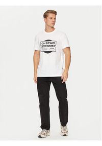 G-Star RAW - G-Star Raw T-Shirt Originals D25443-8415 Biały Regular Fit. Kolor: biały. Materiał: bawełna