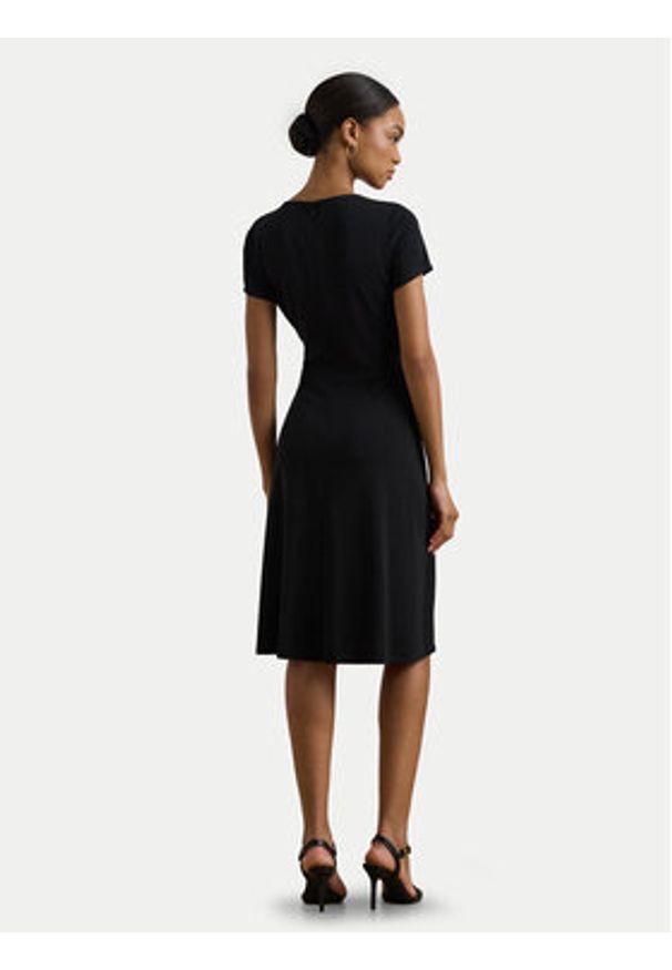 Lauren Ralph Lauren - LAUREN RALPH LAUREN Sukienka codzienna 250868161003 Czarny Regular Fit. Okazja: na co dzień. Kolor: czarny. Materiał: syntetyk. Typ sukienki: proste. Styl: casual