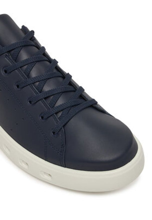 ecco - ECCO Sneakersy Street 720 52088401038 Granatowy. Kolor: niebieski. Materiał: skóra