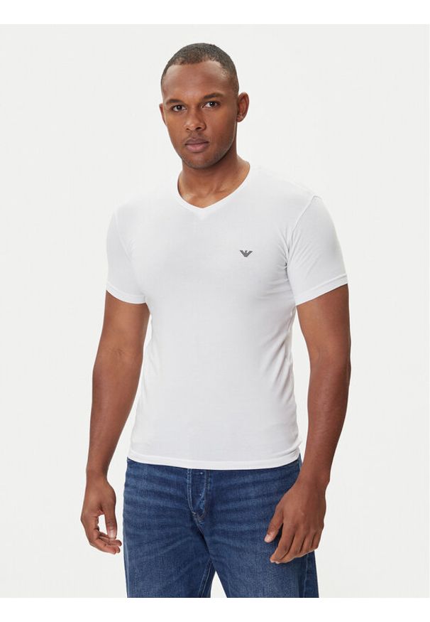 Emporio Armani Underwear T-Shirt EM000380 AF14133 U0002 Biały Fitted Fit. Kolor: biały. Materiał: bawełna