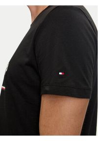 TOMMY HILFIGER - Tommy Hilfiger T-Shirt Arch MW0MW35466 Czarny Slim Fit. Kolor: czarny. Materiał: bawełna #5