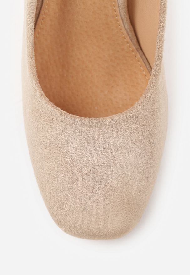 Born2be - Ciemnobeżowe Klasyczne Czółenka na Obcasie z Wkładką ze Skóry Naturalnej Maithra. Okazja: do pracy, na spotkanie biznesowe. Kolor: beżowy. Materiał: skóra. Obcas: na obcasie. Styl: klasyczny. Wysokość obcasa: średni