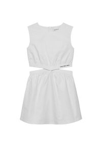 Calvin Klein Jeans Sukienka letnia Minimalistic IG0IG02470 Biały Regular Fit. Kolor: biały. Materiał: bawełna. Sezon: lato