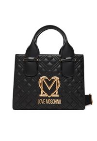 Love Moschino - LOVE MOSCHINO Torebka JC4303PP1NK1200A Czarny. Kolor: czarny. Materiał: skórzane
