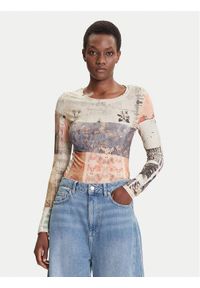 Desigual Bluzka Limbani 25WWTK33 Kolorowy Regular Fit. Materiał: wiskoza. Wzór: kolorowy #1