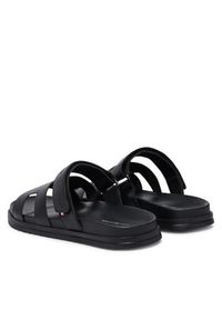 TOMMY HILFIGER - Tommy Hilfiger Klapki Adjustable Premium Lth Sandal FM0FM05773 Czarny. Kolor: czarny. Materiał: skóra #6