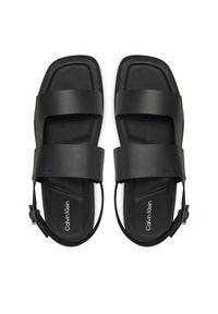 Calvin Klein Sandały Back Strap W/ Buckle HM0HM01736 Czarny. Kolor: czarny. Materiał: skóra #5
