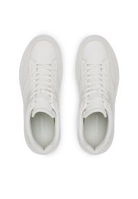 Calvin Klein Sneakersy Low Top Lace Up HM0HM01047 Biały. Kolor: biały. Materiał: skóra #3