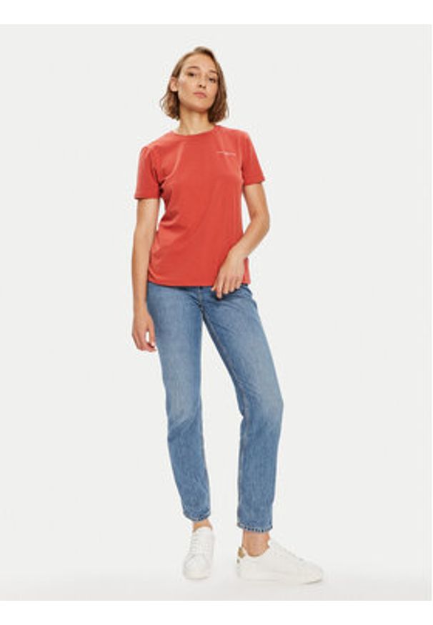 TOMMY HILFIGER - Tommy Hilfiger T-Shirt 1985 WW0WW37877 Czerwony Regular Fit. Kolor: czerwony. Materiał: bawełna