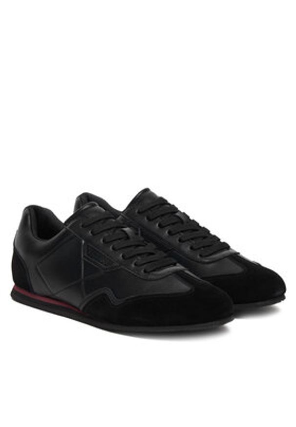 Guess Sneakersy FMPOLM ELE12 Czarny. Kolor: czarny. Materiał: skóra