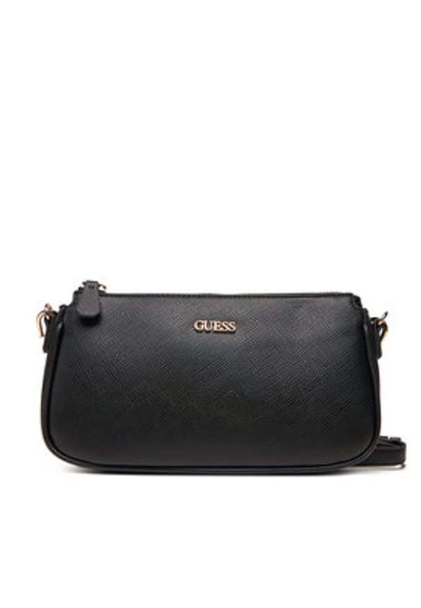 Guess Torebka Noelle II Mini HWZG96 72710 Czarny. Kolor: czarny. Materiał: skórzane