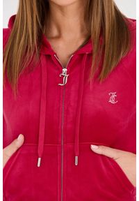Juicy Couture - JUICY COUTURE Różowa bluza Madison Hoodie. Kolor: różowy #5