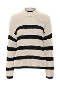 Vero Moda Sweter 10293683 Beżowy Regular Fit. Kolor: beżowy. Materiał: bawełna