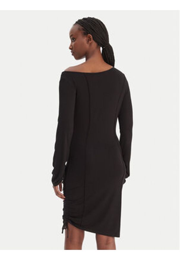 Karl Lagerfeld Jeans Sukienka codzienna B1W13045 Czarny Slim Fit. Okazja: na co dzień. Kolor: czarny. Materiał: wiskoza. Typ sukienki: proste. Styl: casual