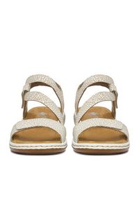 Rieker Sandały CEO-659C7-81 Beżowy. Kolor: beżowy. Materiał: skóra #4