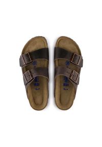 Birkenstock - BIRKENSTOCK Arizona SFB LEOI Habana Klapki męskie. Okazja: na co dzień, na spacer, do pracy. Kolor: brązowy. Styl: casual #3