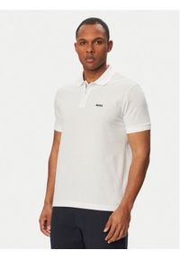 BOSS Polo Birdie 3 50559355 Biały Regular Fit. Typ kołnierza: polo. Kolor: biały. Materiał: bawełna #1