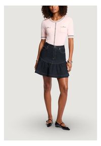 Morgan Spódnica jeansowa 261-JSOUBIA Granatowy Regular Fit. Kolor: niebieski. Materiał: bawełna #4