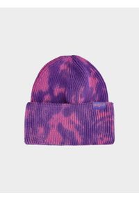 4F JUNIOR - Czapka beanie tie-dye dziewczęca. Kolor: wielokolorowy